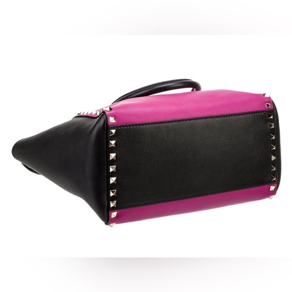 Valentino leather Rockstud handle bag - Picture 2 of 5